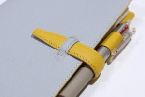 グレー/イエロー ジブン手帳(A5スリム)サイズの手帳カバー T839