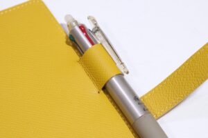 グレー/イエロー ジブン手帳(A5スリム)サイズの手帳カバー T839